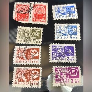 Soviet, GDR/DDR, Karl Marx Stamp Art Print